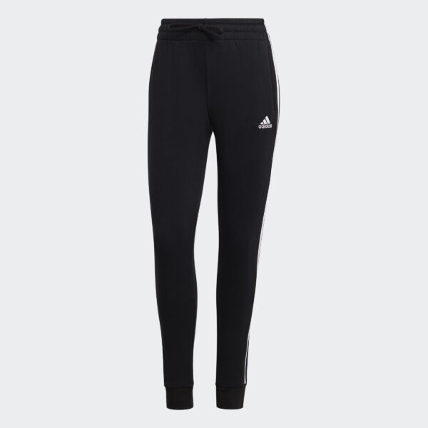 Pantalones de vellón Adidas Essentials 3 bandas para mujer-