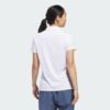 Camisa polo lisa de manga corta Adidas Ultimate365 para mujer-