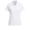 Camisa polo lisa de manga corta Adidas Ultimate365 para mujer-