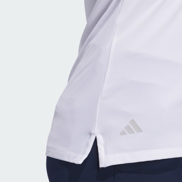 Camisa polo sin mangas lisa Adidas Ultimate365 para mujer-