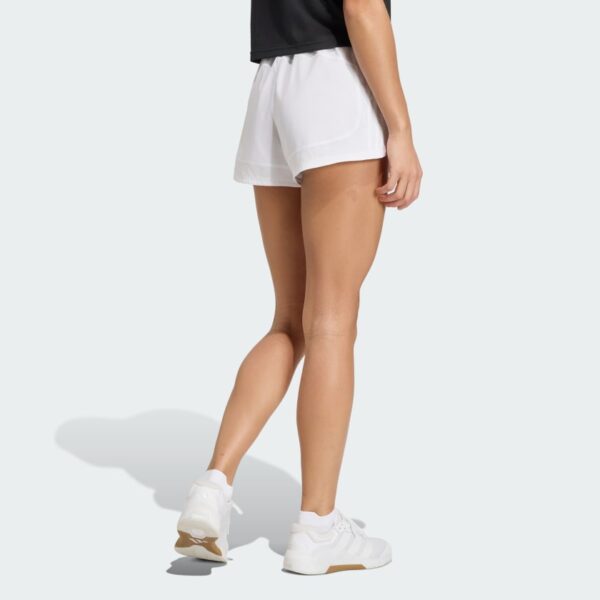 Pantalones Cortos Adidas  Pacer Training 3 Rayas Tejidos Tiro Alto-