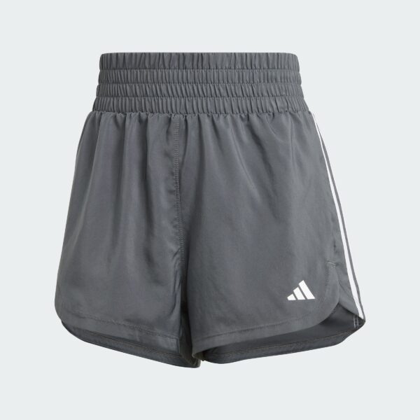 Pantalones Cortos Adidas  Pacer Training 3 Rayas Tejidos Tiro Alto-
