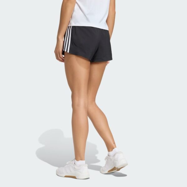 Pantalones Cortos Adidas  Pacer Training 3 Rayas Tejidos Tiro Alto-