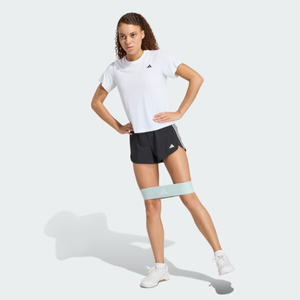 Pantalones Cortos Adidas  Pacer Training 3 Rayas Tejidos Tiro Alto-