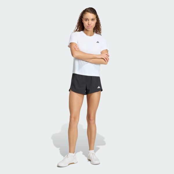 Pantalones Cortos Adidas  Pacer Training 3 Rayas Tejidos Tiro Alto-