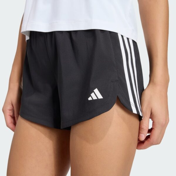 Pantalones Cortos Adidas  Pacer Training 3 Rayas Tejidos Tiro Alto-