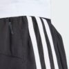 Pantalones Cortos Adidas  Pacer Training 3 Rayas Tejidos Tiro Alto-