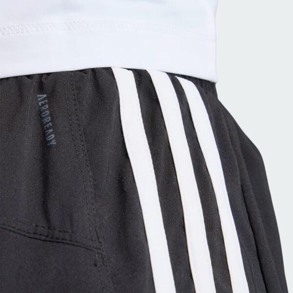 Pantalones Cortos Adidas  Pacer Training 3 Rayas Tejidos Tiro Alto-