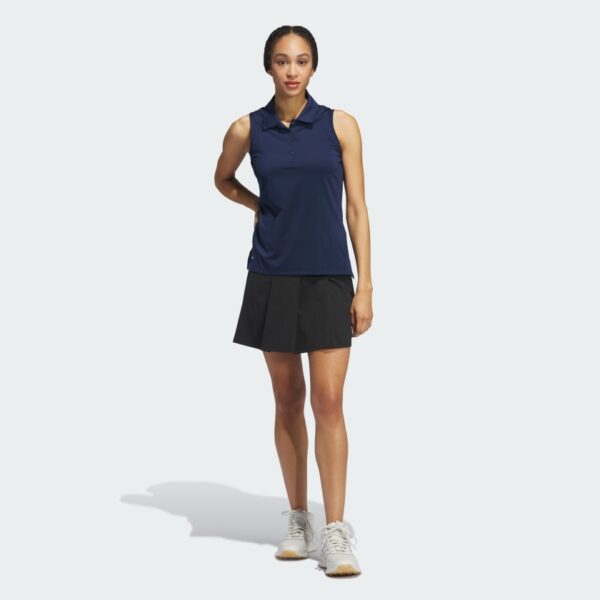 Camisa polo sin mangas lisa Adidas Ultimate365 para mujer-