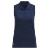 Camisa polo sin mangas lisa Adidas Ultimate365 para mujer-
