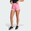Pantalones Cortos Adidas  Pacer Training 3 Rayas Tejidos Tiro Alto-