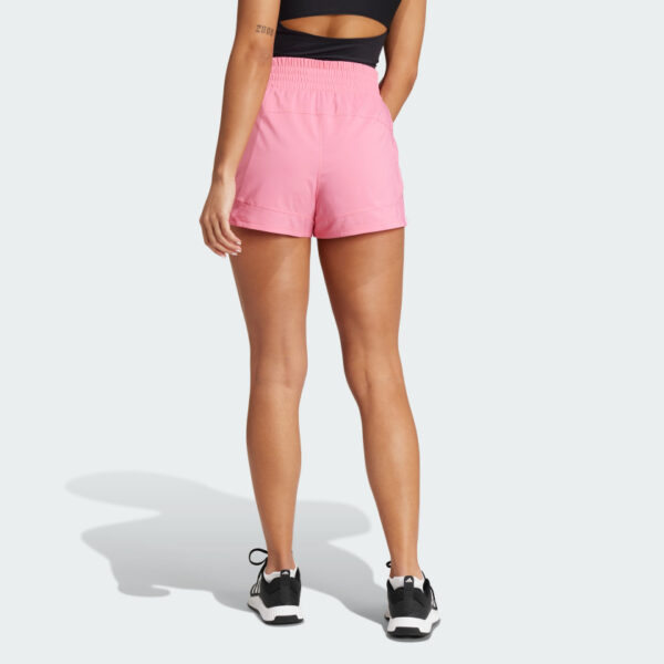 Pantalones Cortos Adidas  Pacer Training 3 Rayas Tejidos Tiro Alto-