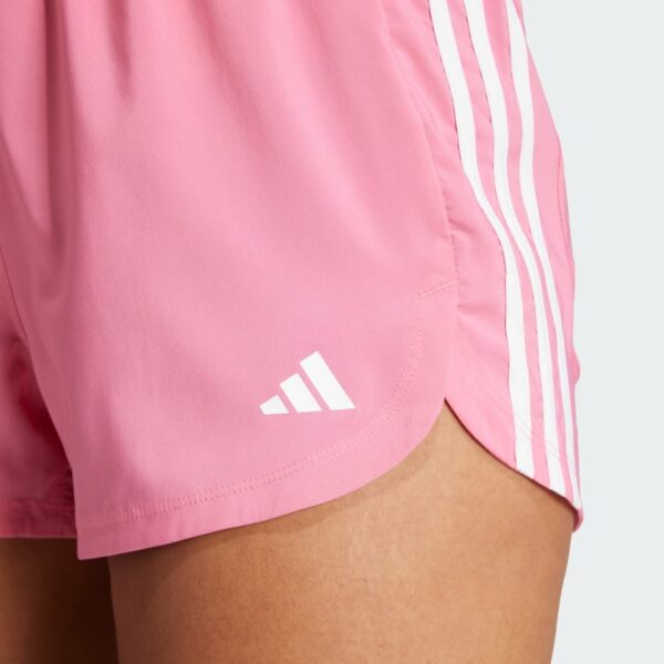 Pantalones Cortos Adidas  Pacer Training 3 Rayas Tejidos Tiro Alto-