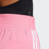 Pantalones Cortos Adidas  Pacer Training 3 Rayas Tejidos Tiro Alto-