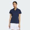 Camisa polo lisa de manga corta Adidas Ultimate365 para mujer-