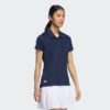 Camisa polo lisa de manga corta Adidas Ultimate365 para mujer-