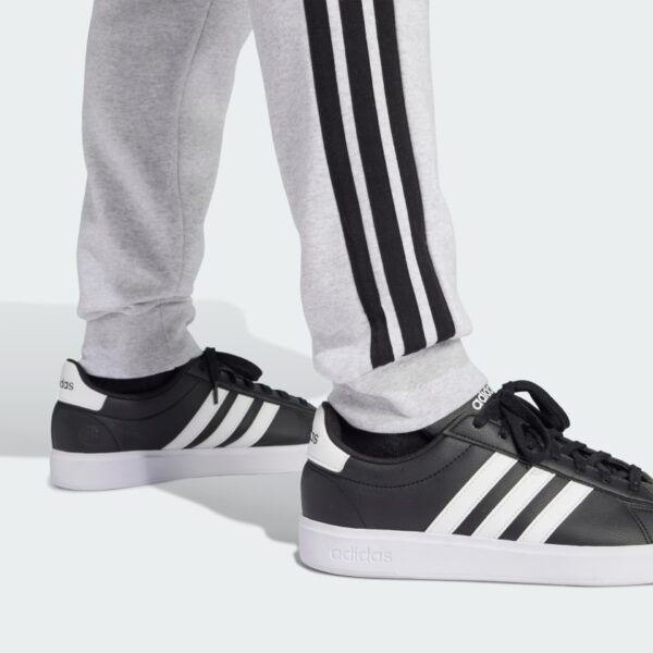 Pantalones de vellón de 3 bandas Adidas Essentials para hombre-