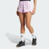 Pantalones Cortos Adidas  Pacer Training 3 Rayas Tejidos Tiro Alto-