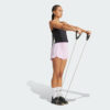 Pantalones Cortos Adidas  Pacer Training 3 Rayas Tejidos Tiro Alto-