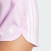 Pantalones Cortos Adidas  Pacer Training 3 Rayas Tejidos Tiro Alto-