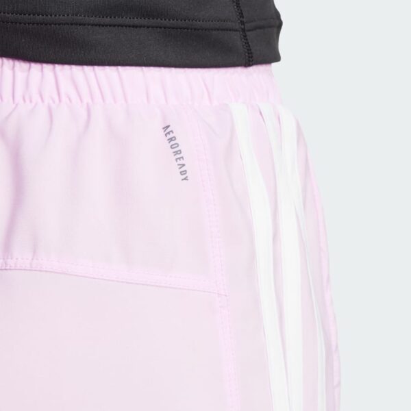 Pantalones Cortos Adidas  Pacer Training 3 Rayas Tejidos Tiro Alto-