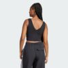 Camiseta sin mangas Adidas Essentials para mujer con logotipo pequeño de algodón estilo de vida-