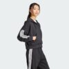 Sudadera con capucha  Essentials 3 bandas de felpa francesa con cremallera en cuarto de baño-
