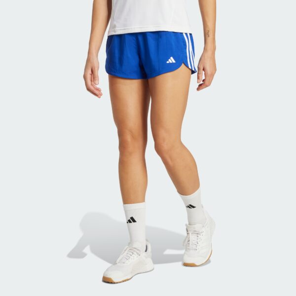 Pantalones Cortos Adidas  Pacer Training 3 Rayas Tejidos Tiro Alto-