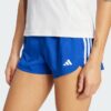 Pantalones Cortos Adidas  Pacer Training 3 Rayas Tejidos Tiro Alto-