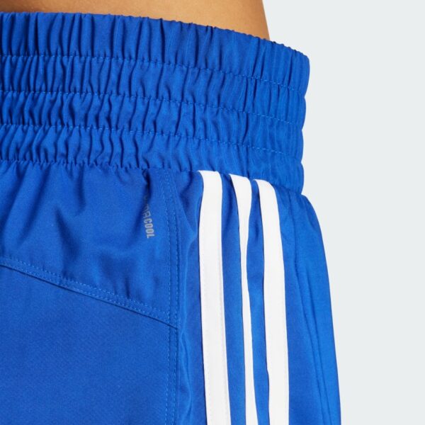 Pantalones Cortos Adidas  Pacer Training 3 Rayas Tejidos Tiro Alto-