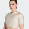 Camiseta Adidas Workout Essentials Shine para mujer-