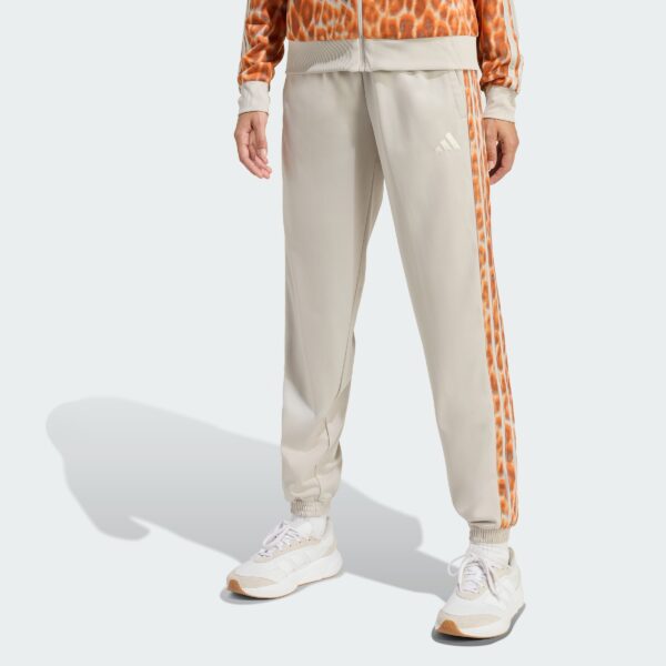 Tricot 3 Rayas Trackpants con Estampado Leopardo-