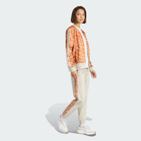 Tricot 3 Rayas Trackpants con Estampado Leopardo-