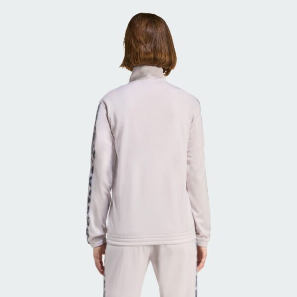 Tricot 3 Rayas Tracktop con Estampado Leopardo-