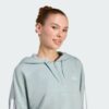 Sudadera con capucha  Essentials 3 bandas de felpa francesa con cremallera en cuarto de baño-