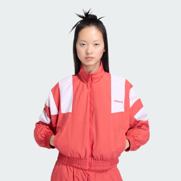 BLOCKED LAVADO CREMALLERA TRACK TOP-