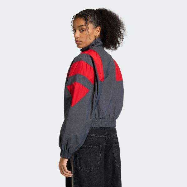 BLOCKED LAVADO CREMALLERA TRACK TOP-