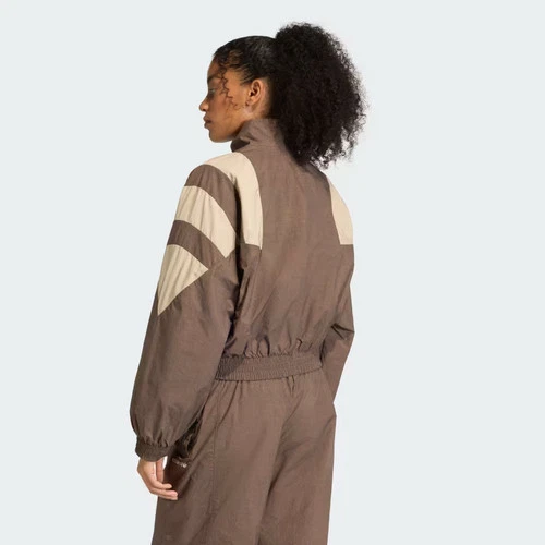 BLOCKED LAVADO CREMALLERA TRACK TOP-