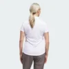 Camisa polo de manga corta Adidas para mujer rendimiento sólido-