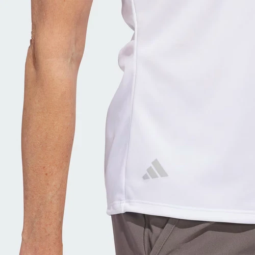 Camisa polo de manga corta Adidas para mujer rendimiento sólido-