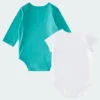 Conjunto de body y pantalón Adidas para niños con logotipo lineal de 3 piezas-