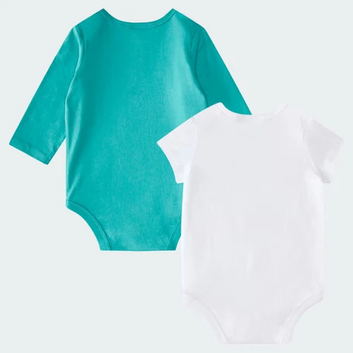 Conjunto de body y pantalón Adidas para niños con logotipo lineal de 3 piezas-
