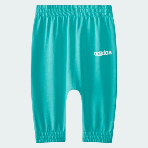 Conjunto de body y pantalón Adidas para niños con logotipo lineal de 3 piezas-