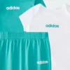Conjunto de body y pantalón Adidas para niños con logotipo lineal de 3 piezas-