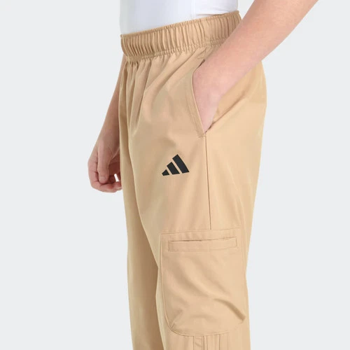Pantalones cargo Ripstop tejidos cintura elástica Adidas para niños-