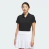 Camisa polo lisa de manga corta Adidas Ultimate365 para mujer-