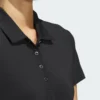 Camisa polo lisa de manga corta Adidas Ultimate365 para mujer-