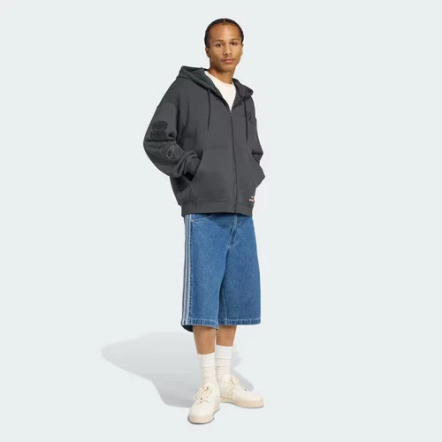 Sudadera con capucha y cremallera completa Adidas Originals & All Blacks para hombre-
