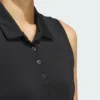 Camisa polo sin mangas lisa Adidas Ultimate365 para mujer-