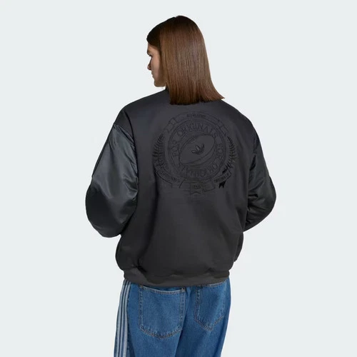 Chaqueta de bombardero reversible del equipo Adidas Originals & All Blacks para hombre-